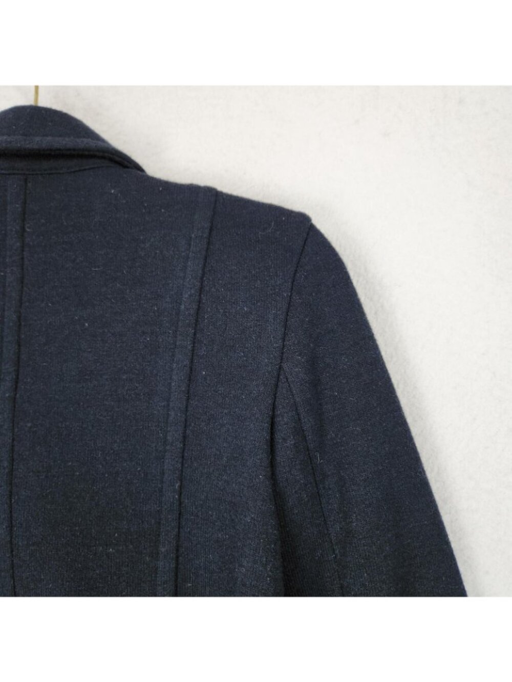 Talbots Jacket Womens 2 Petite Navy Blue Double Breasted Blazer Wool Blend - Picture 11 of 11